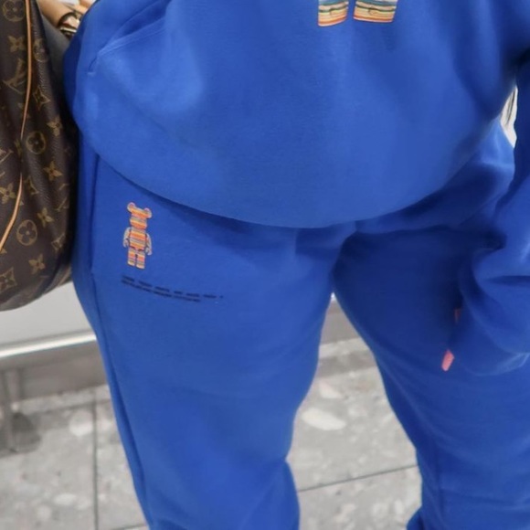 Pangaia x Bearbrick Trackpants in Colbalt Blue - size M - Picture 9 of 9